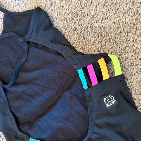 Jolyn Julian 2 Size 26 Black Fixed Back Color Block - Picture 1 of 7